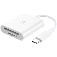 nonda Lector de Tarjetas USB-C a SD-MicroSD- Adaptador de Tarjeta Tipo C Thunderbolt 3 Lector de Tarjetas de Memoria SD…